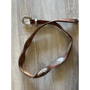 Justin Western Women's Belt Sm 30" Brown Leather